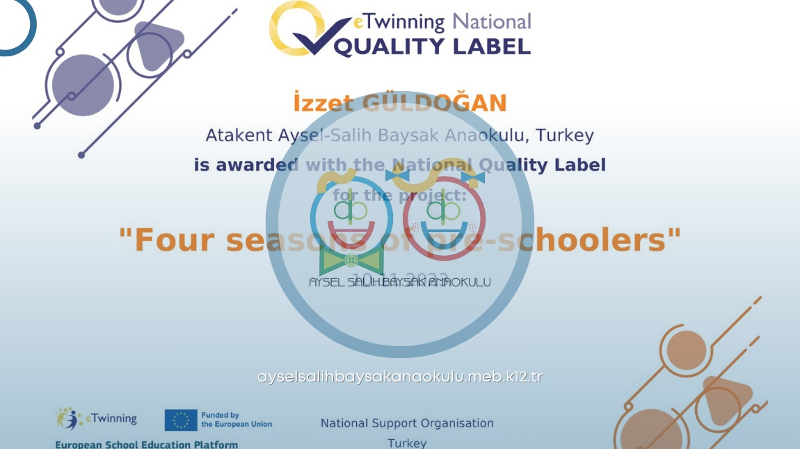 Okulumuz ETwinning Projesi Ulusal Kalite Etiketi Alma Hakkı Kazanmıştır
